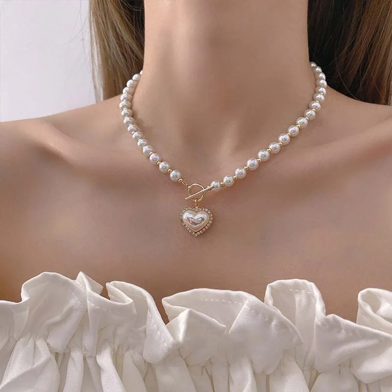Pearl Choker Necklace Vintage - New Vintage Imitation Pearl Choker Collar