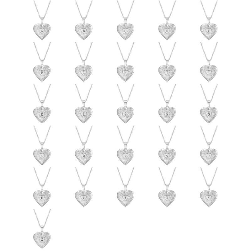 Heart Locket Necklace Photo - Heart Shaped Pendant Clavicle Chain Photo