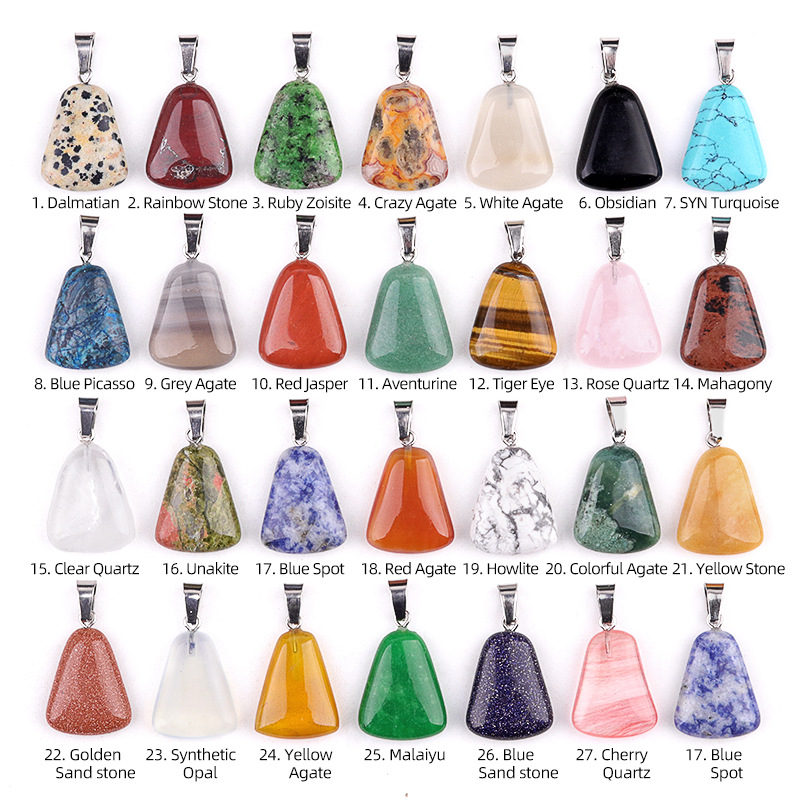 20pcs/ Bag Carving White Cryst - Crystal Pendant Necklace Natural Stone review and price