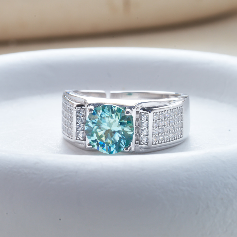 1 carat natural blue color moi - Moissanite Engagement Ring 1 Carat review and price