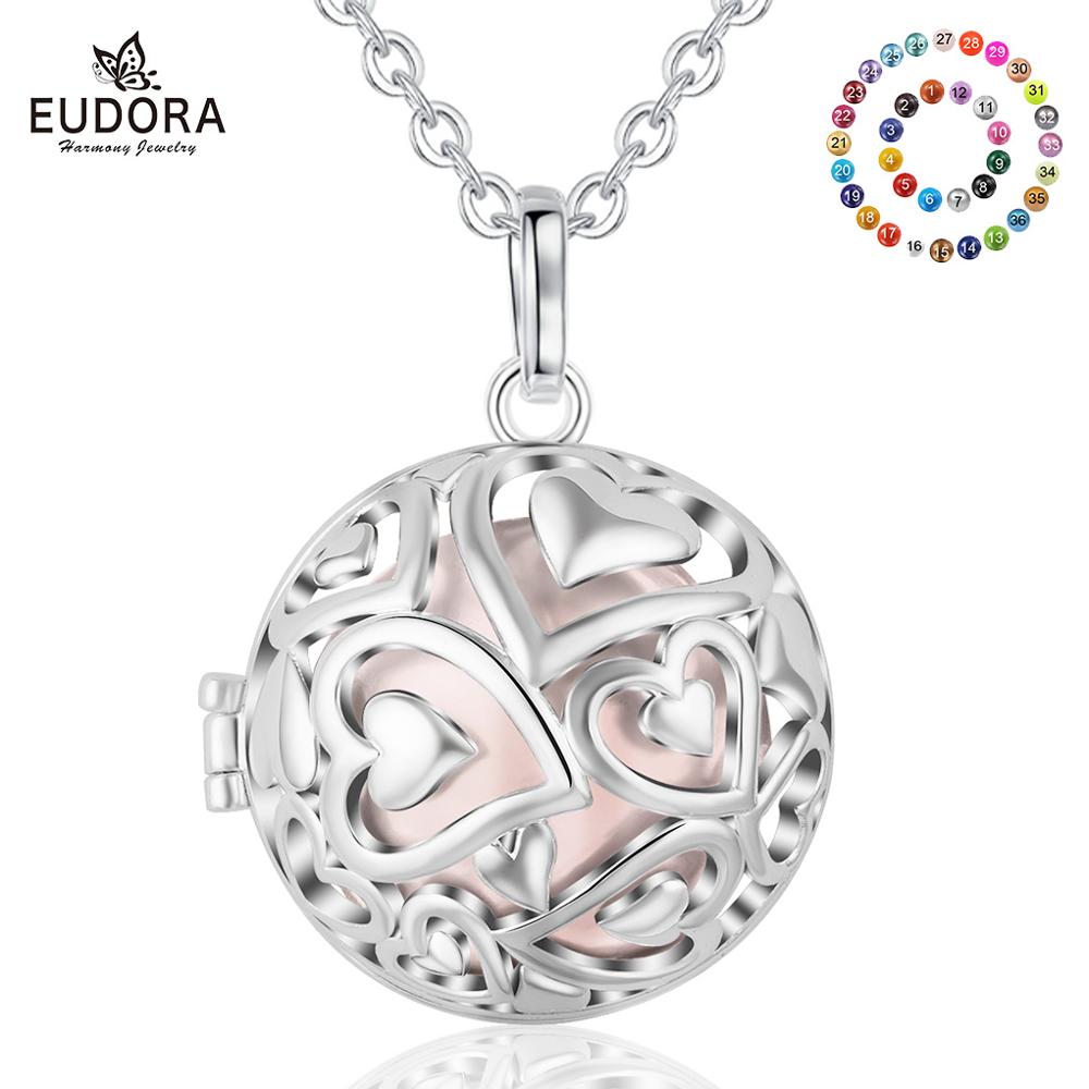 Eudora 20mm Harmony Ball Penda - Heart Locket Necklace Photo review and price