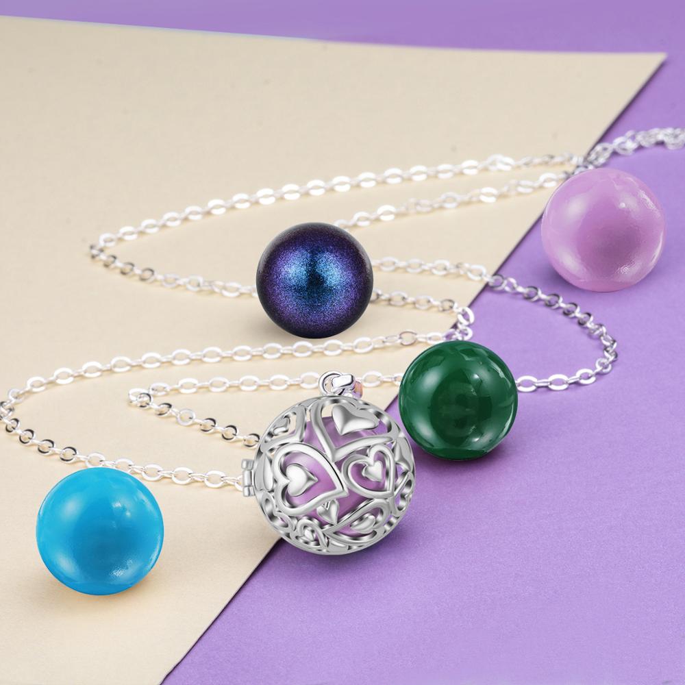 Eudora 20mm Harmony Ball Penda - Heart Locket Necklace Photo review and price