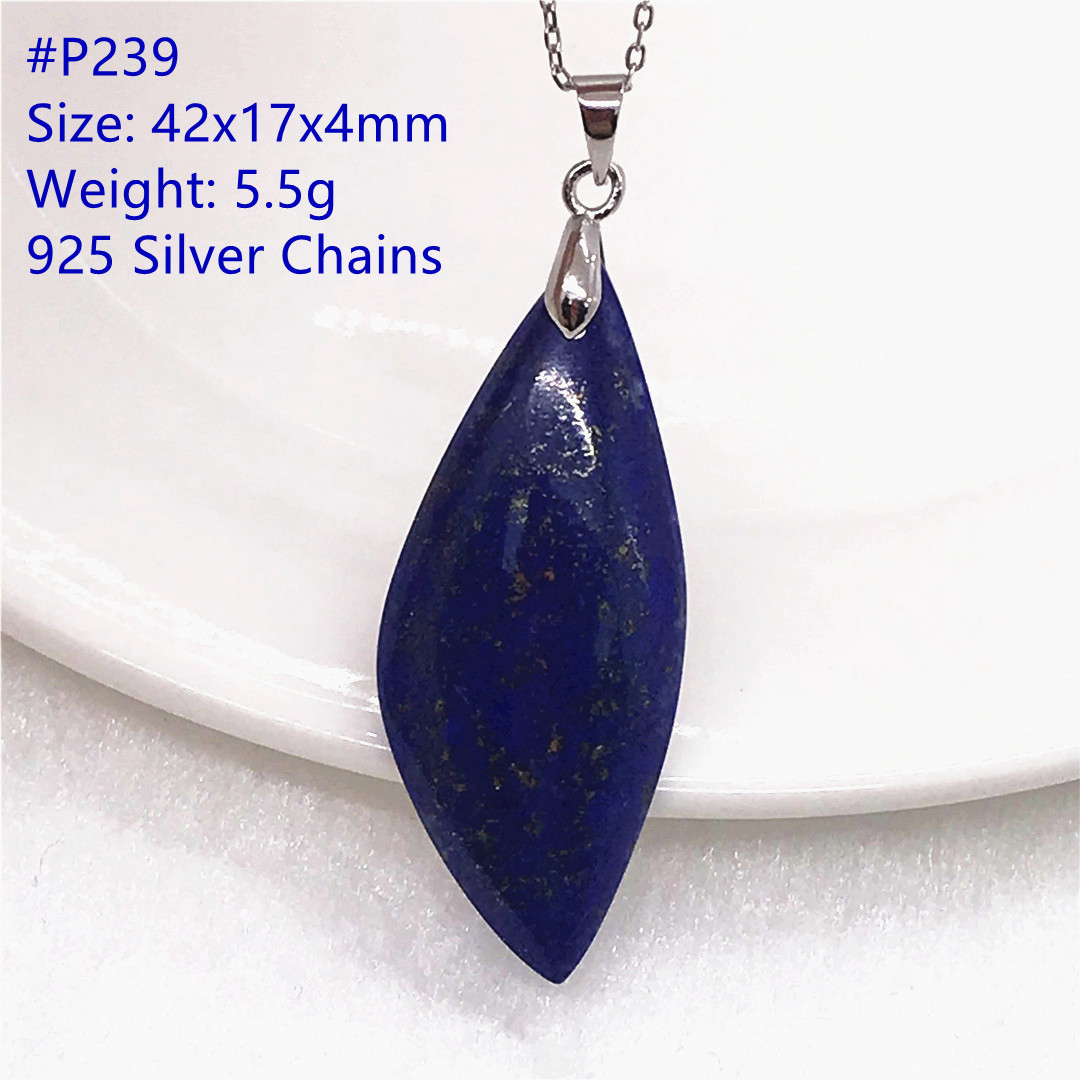 Natural Royal Blue Lapis Lazul - Crystal Pendant Necklace Natural Stone review and price