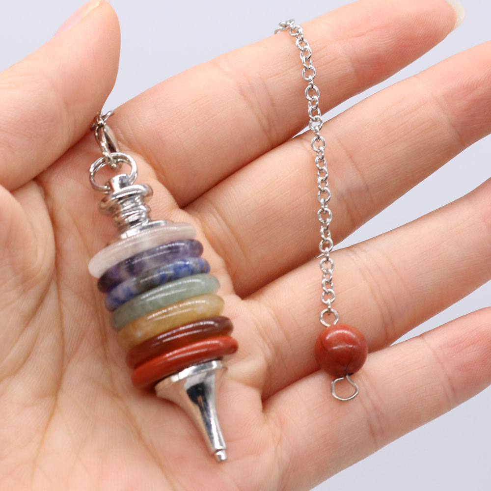 Natural Stone Chakra Pendulum  - Crystal Pendant Necklace Natural Stone review and price