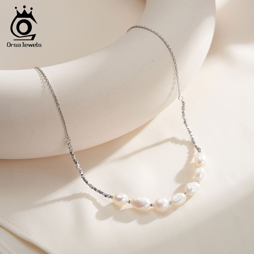 ORSA JEWELS Vintage 925 Sterli - Pearl Choker Necklace Vintage review and price