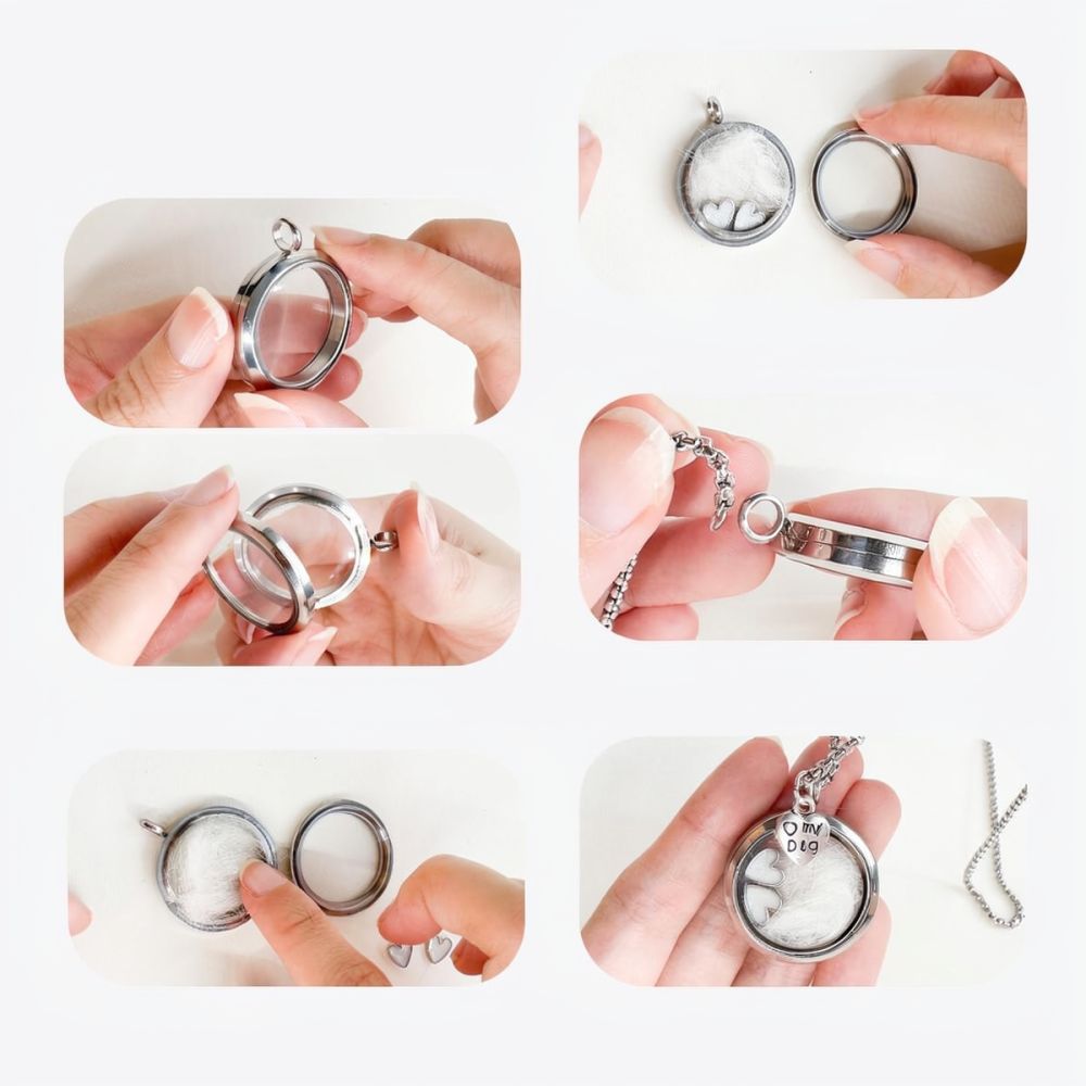 Stainless Steel Heart Keepsake - Heart Locket Necklace Photo review and price