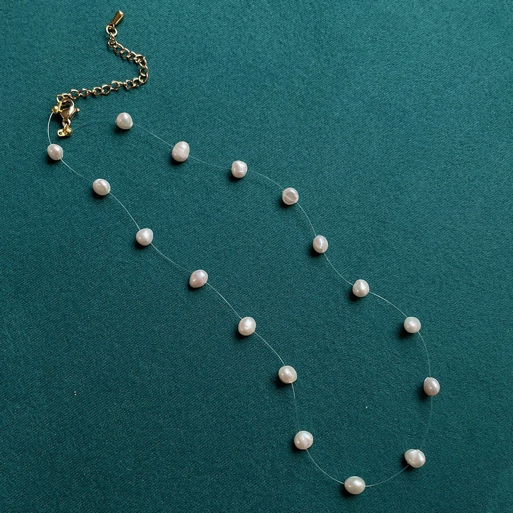 Natural Freshwater Pearl Neckl - Pearl Choker Necklace Vintage review and price