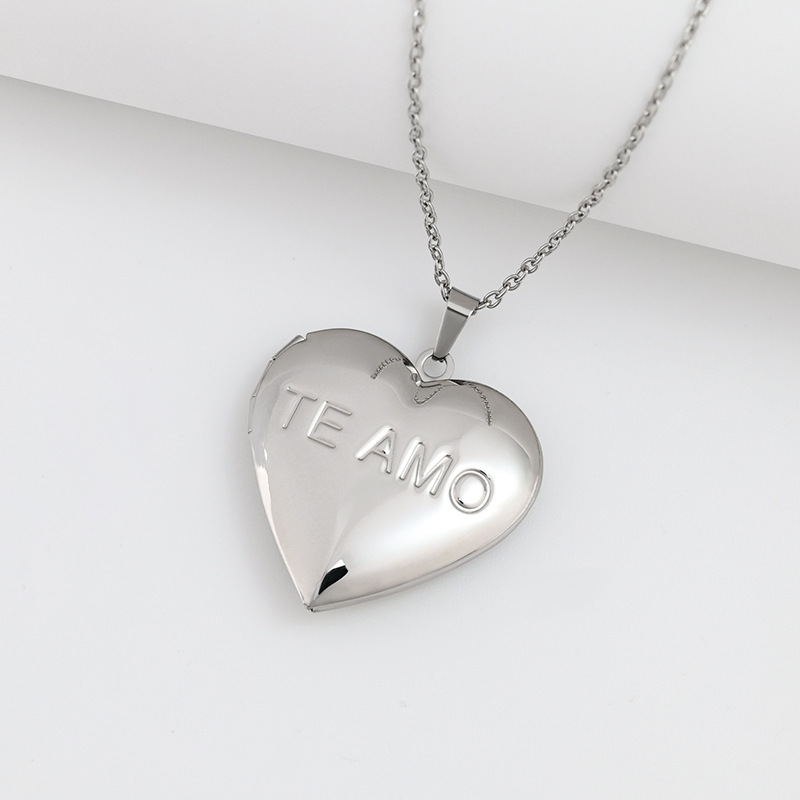 Stainless Steel Heart Locket N - Heart Locket Necklace Photo review and price