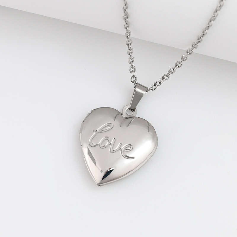 Stainless Steel Heart Locket N - Heart Locket Necklace Photo review and price