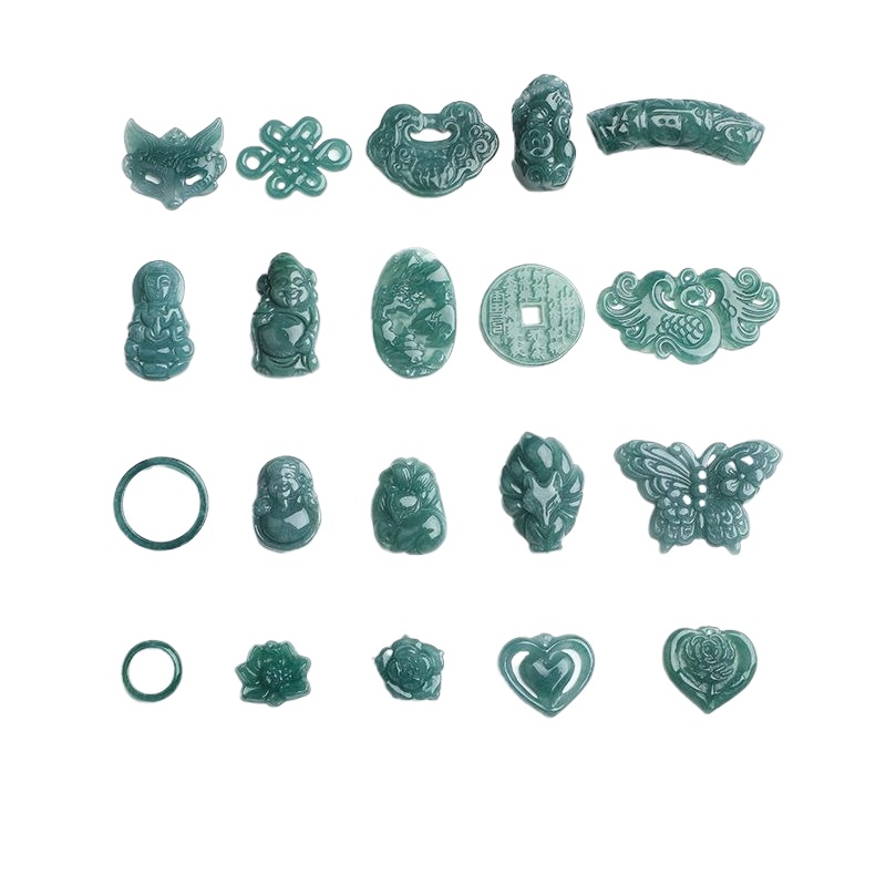 2PC Natural Blue Water Jadeite - Bracelets review and price