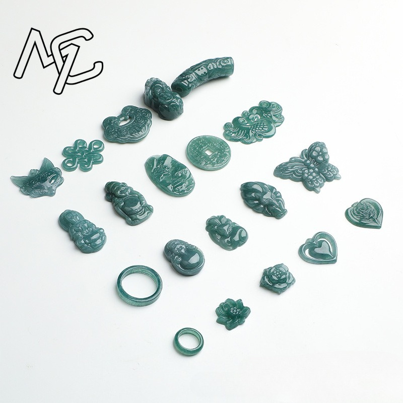 2PC Natural Blue Water Jadeite - Bracelets review and price