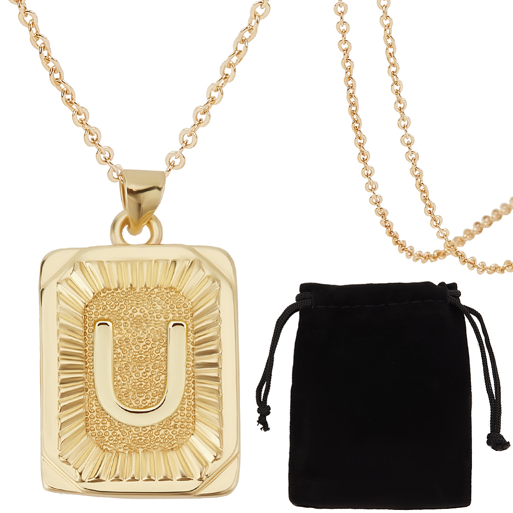 1 Box 1Pc Initial Necklace for - Initial Letter Necklace 18K Gold review and price