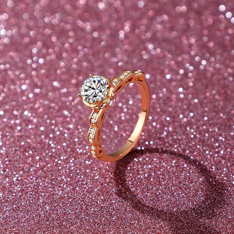 Holiday Gift Four-claw Bouquet - Moissanite Engagement Ring 1 Carat review and price