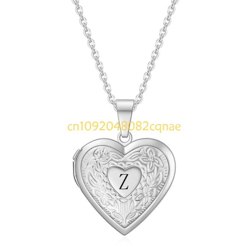 Heart Shaped Pendant Clavicle  - Heart Locket Necklace Photo review and price