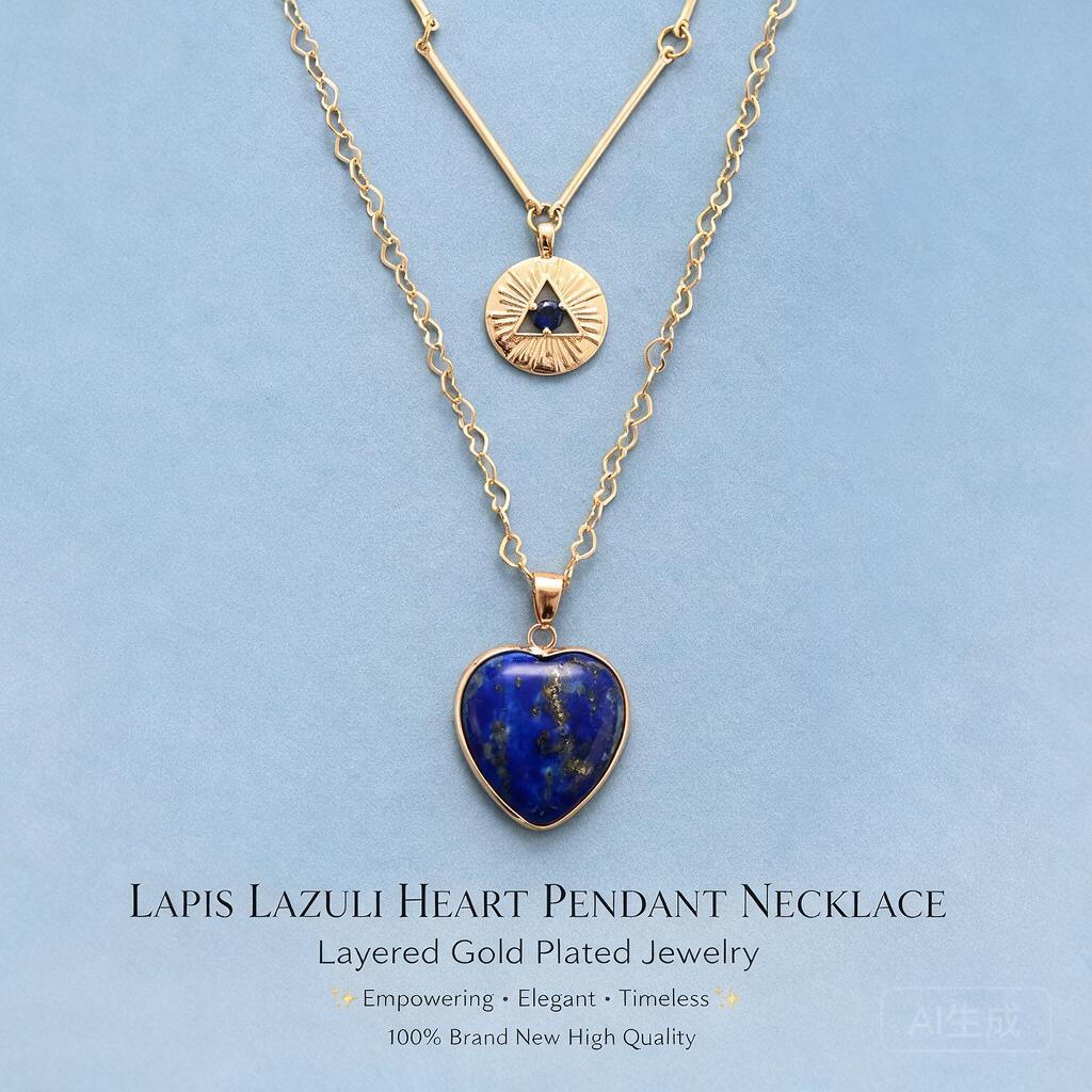 Layered Necklaces Natural Gems - Layered Pendant Necklace Aesthetic review and price
