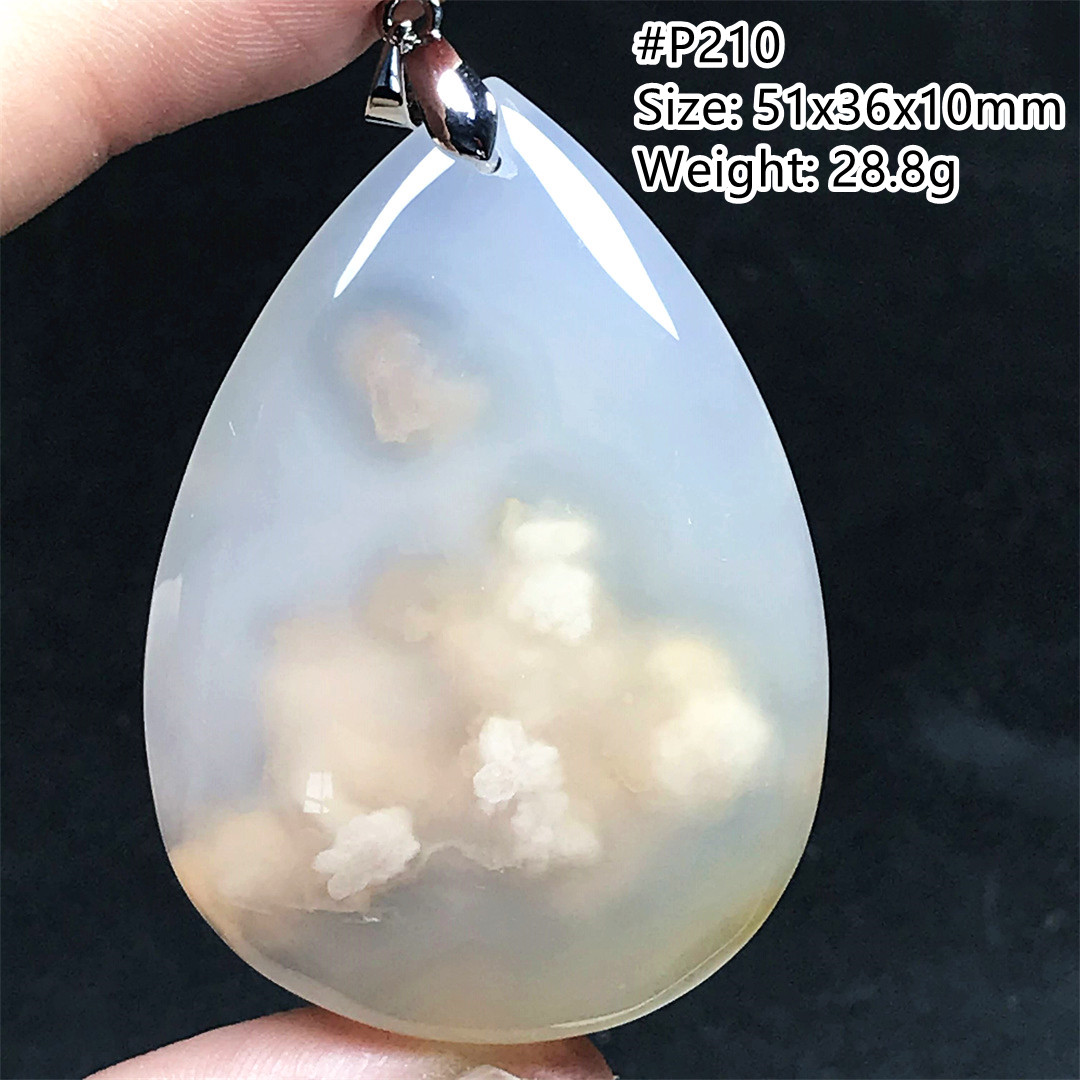 Natural Cherry Agate Necklace  - Crystal Pendant Necklace Natural Stone review and price