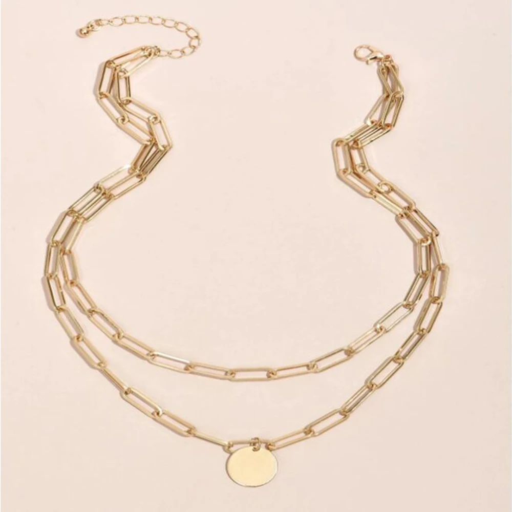 SUMENG 2024 New Fashion Vintag - Layered Pendant Necklace Aesthetic review and price