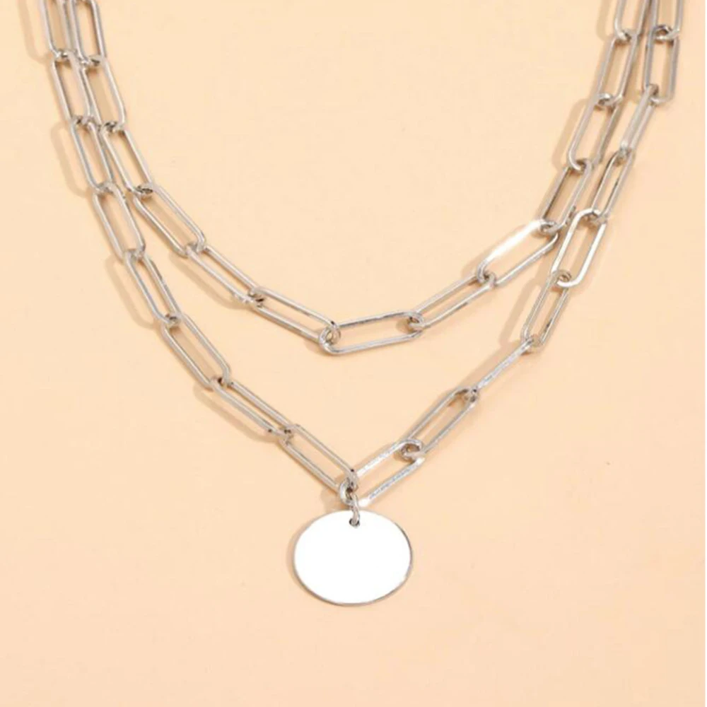 SUMENG 2024 New Fashion Vintag - Layered Pendant Necklace Aesthetic review and price