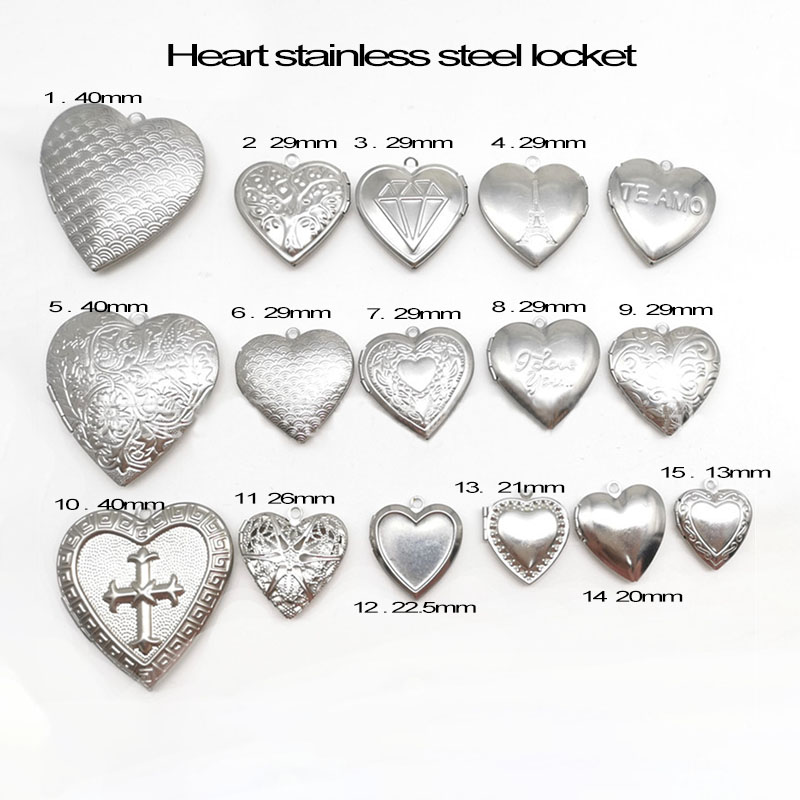 Love Heart Locket Station 20pc - Heart Locket Necklace Photo review and price