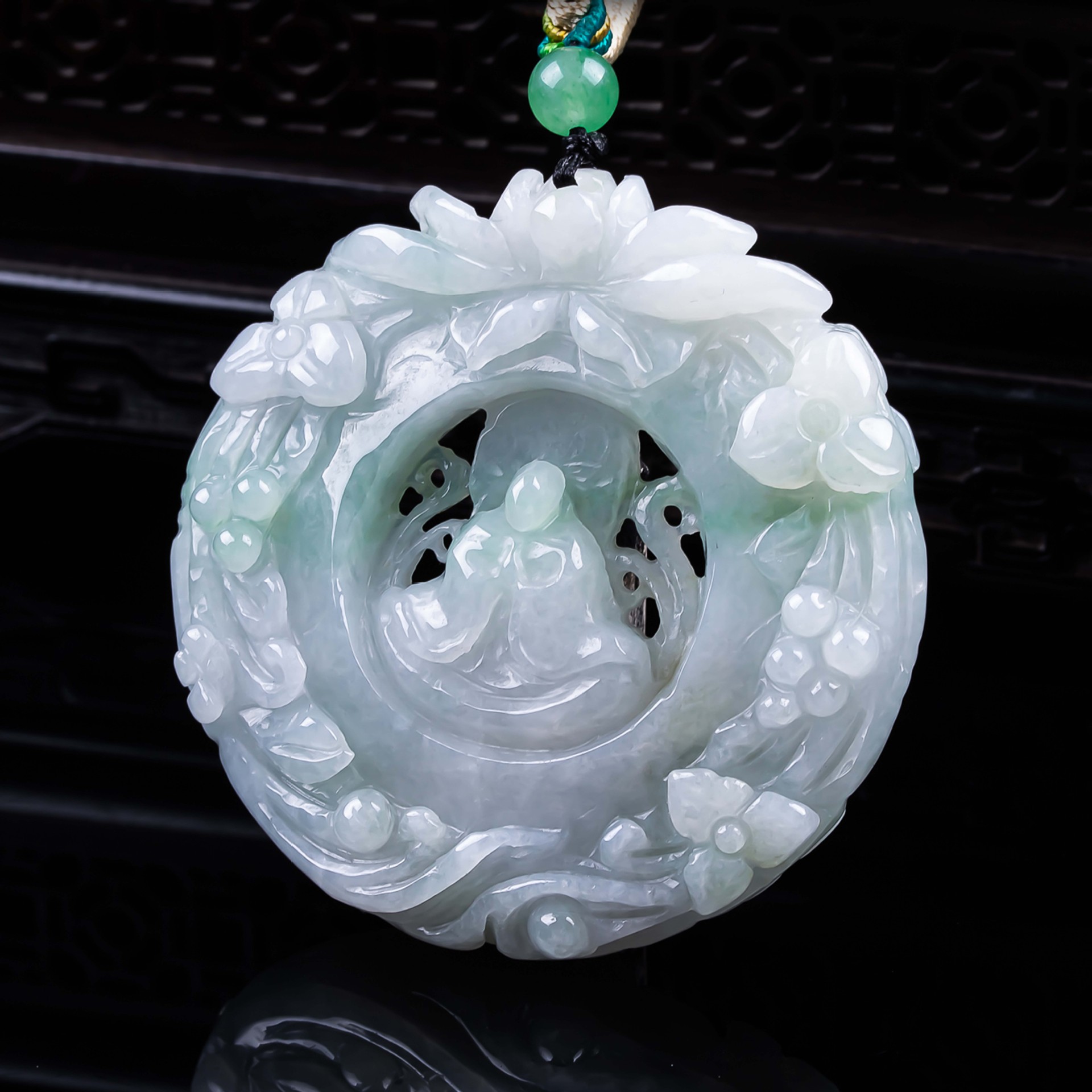 Natural Myanmar Jadeite Lotus  - Necklaces review and price