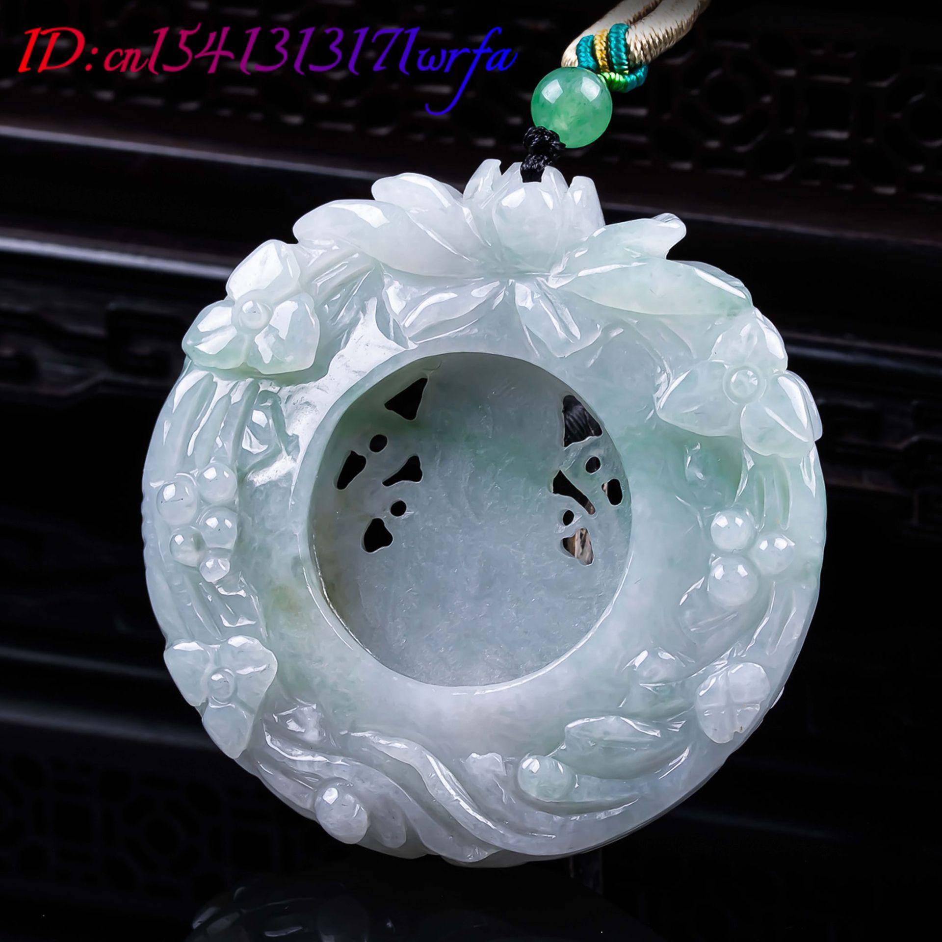 Natural Myanmar Jadeite Lotus  - Necklaces review and price