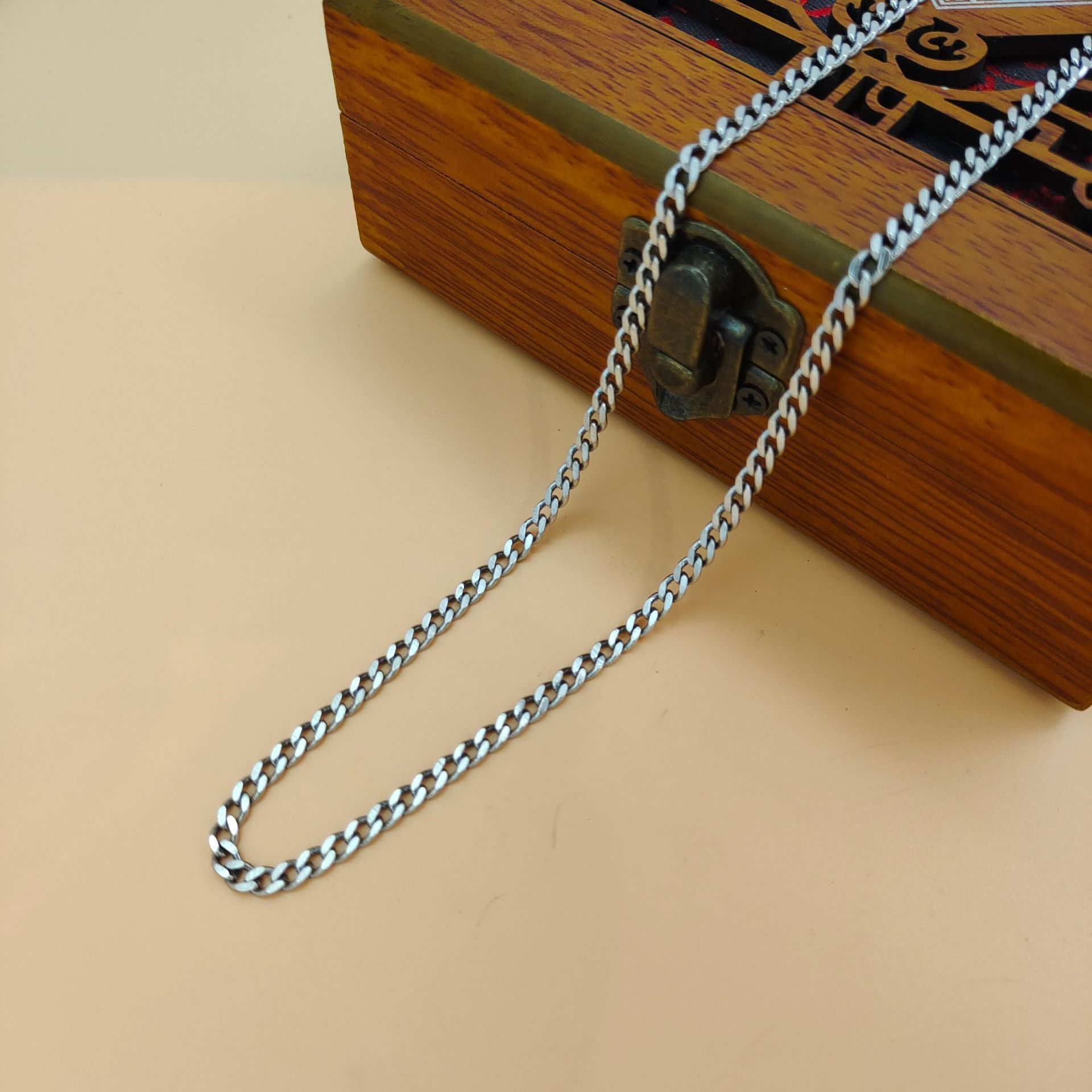 S925 sterling silver trendy pe - 925 Sterling Silver Chain Necklace Men review and price