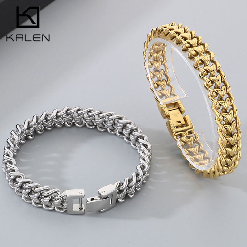 KALEN Shiny Stainless Steel Br - Cuban Link Chain 12Mm review and price