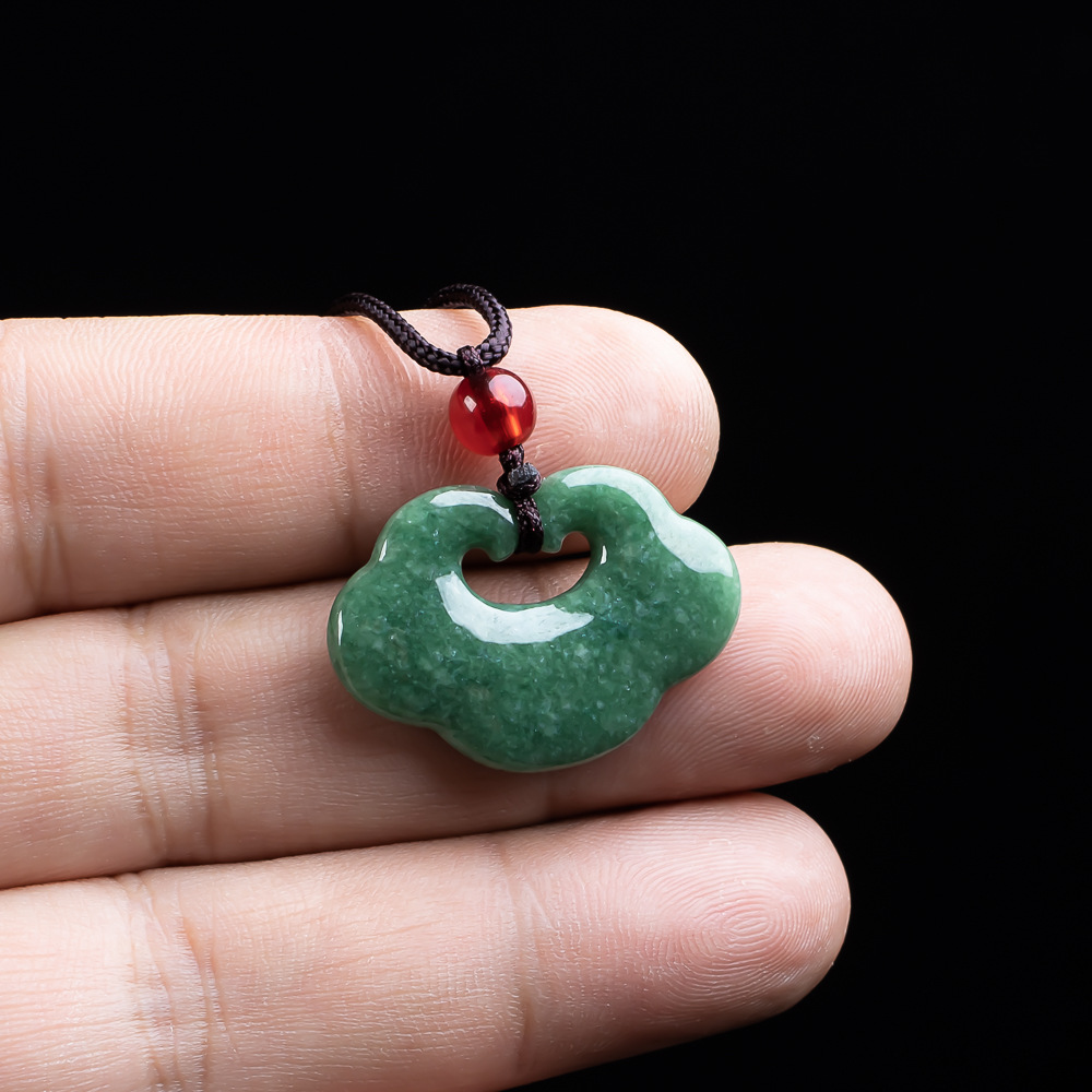 Natural Myanmar Jadeite Ruyi P - Necklaces review and price